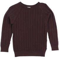 Müsli Knit cable sweater 110 Coffee