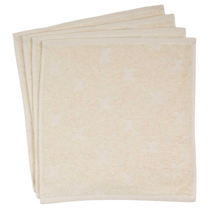 Müsli Washlappen 4-PACK 30x30 Buttercream