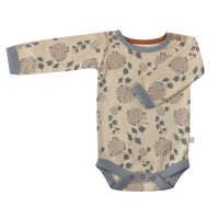 Pigeon Body (AOP), winter floral - pumice, 6-12m