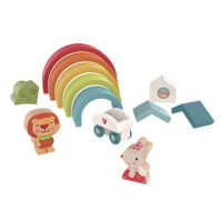 Bababoo Stapel- und Figurenspiel (Zauberhafter Regenbogen)