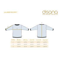 Disana Aran-Pullover 110/116 Karamell aus Schurwolle kbT