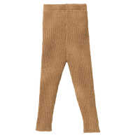 Disana Strick-Leggings 62/68 Karamell aus Schurwolle kbT