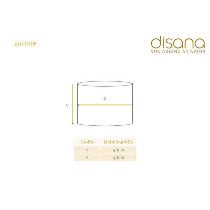 Disana Loop-Schal Gr.2 Pacific-Mint aus Schurwolle kbT