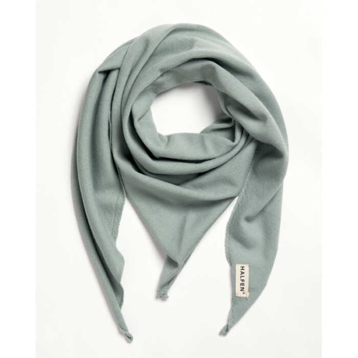 Halfen Strick-Dreieckstuch onesize mint Merinowolle