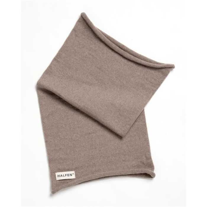 Halfen Strick-Loopschal onesize nuss Merinowolle Kinder