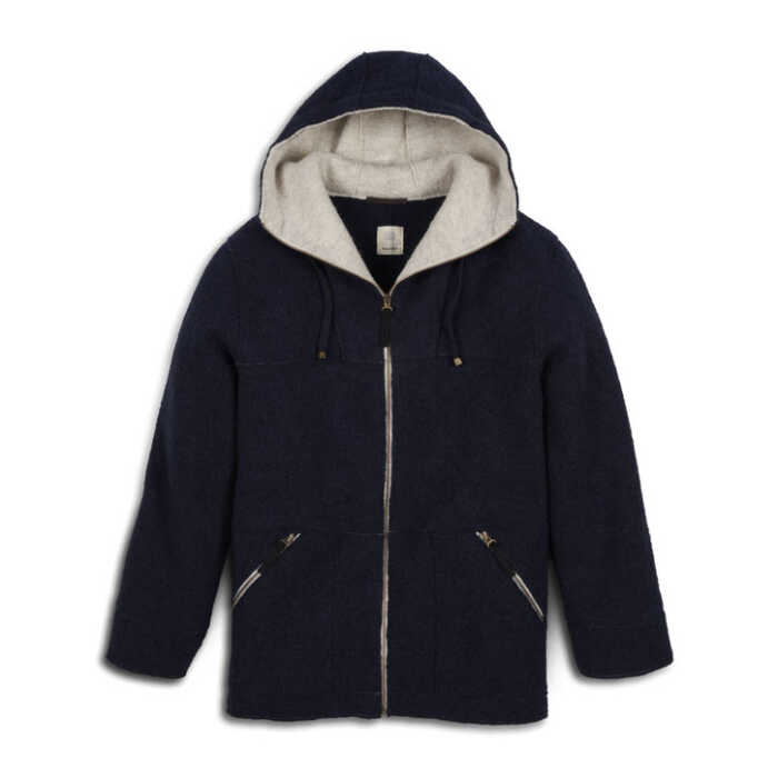 Halfen Unisex Walkjacke Kristian/Kristina L marine/natur