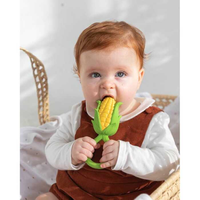 Oli&Carol Corn Rattle Toy Baby Rassel