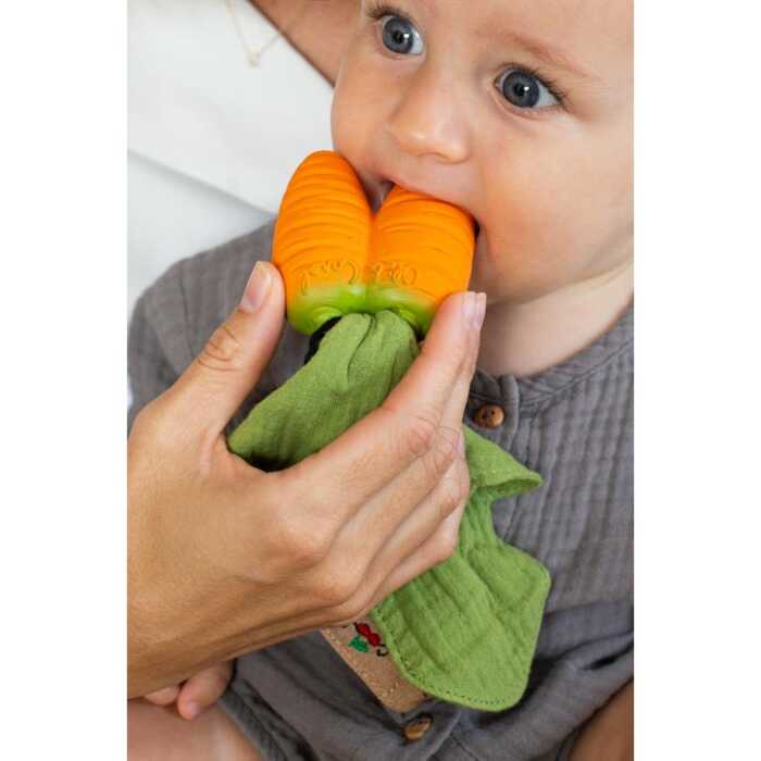 Oli&Carol Cathy the Carrot Mini Doudou-Teether Baby Greifling