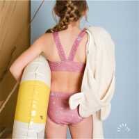 Iobio Kinder UV Bikini Oberteil Turtle Mauve 134/140 Polyamid-Elasthan