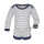 Engel Baby langarm Body geringelt aus Wolle kbT/Seide