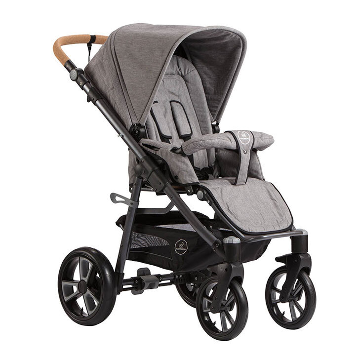 Naturkind Kinderwagen LUX Gestell + PE Rad + Sportaufsatz Siebenschl,  849,00