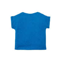 Frugi Sophia Slub T-shirt Sail Blue/Harbour Scene