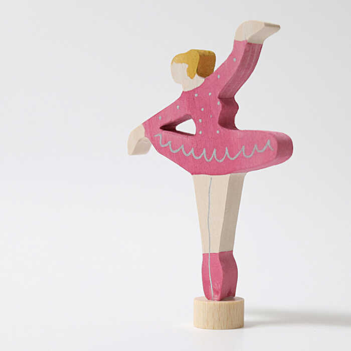 Grimms Steckfigur Ballerina Rubinrot