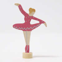 Grimms Steckfigur Ballerina Rubinrot