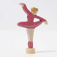 Grimms Steckfigur Ballerina Rubinrot