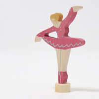 Grimms Steckfigur Ballerina Rubinrot