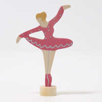 Grimms Steckfigur Ballerina Rubinrot