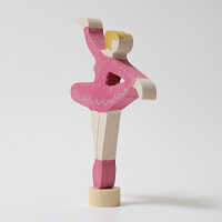 Grimms Steckfigur Ballerina Rubinrot