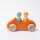 Grimms Großes Cabrio Orange mit 2 Holzfiguren 1+