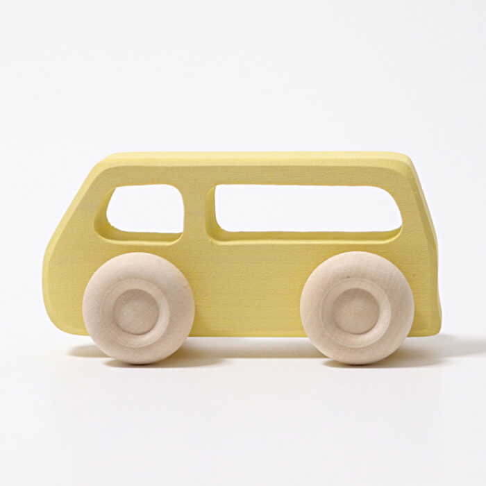 Grimms Holzautos Slimline Bus gelb
