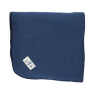 Lilano Decke Schurwolle KbT/Seide Jersey marine 80x90cm