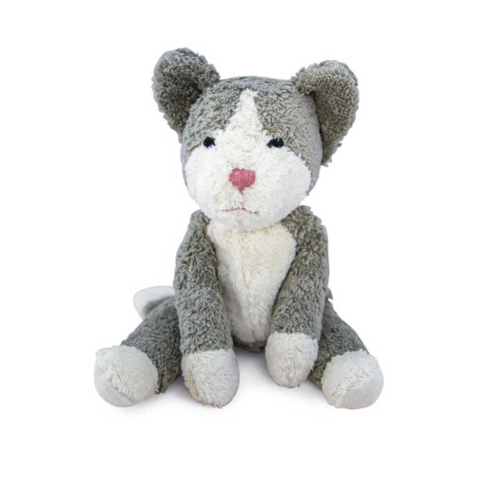 Senger Schlenker Tierpuppe Katze, klein | grau weiß