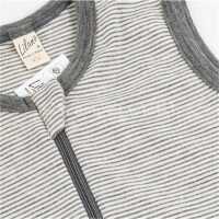 Lilano Wolle/Seide Schlafsack ohne Arm hellgrau 90cm