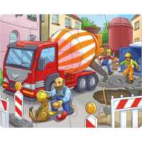 Haba Puzzles Baustellenfahrzeuge 3+