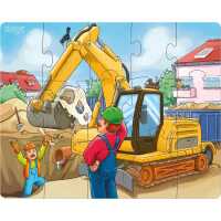 Haba Puzzles Baustellenfahrzeuge 3+