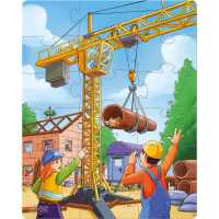 Haba Puzzles Baustellenfahrzeuge 3+