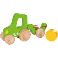Goki Fahrzeuge, Traktor mit Anhänger 55876 2+ Holz