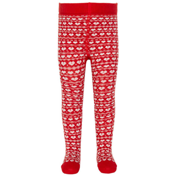 Kite Strumpfhose Herzen rot 6-12m