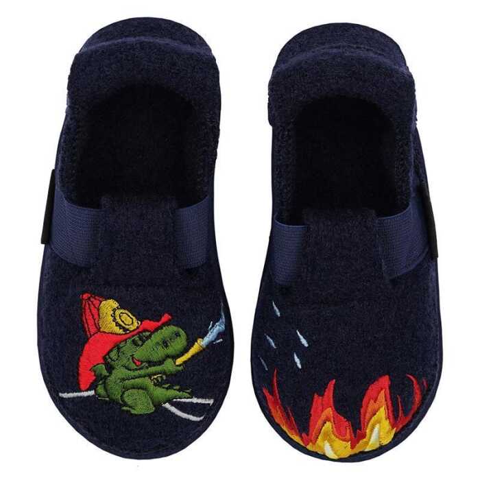 Nanga Little Fireman 2.0 Slipper Kinder Hausschuh aus Schurwolle