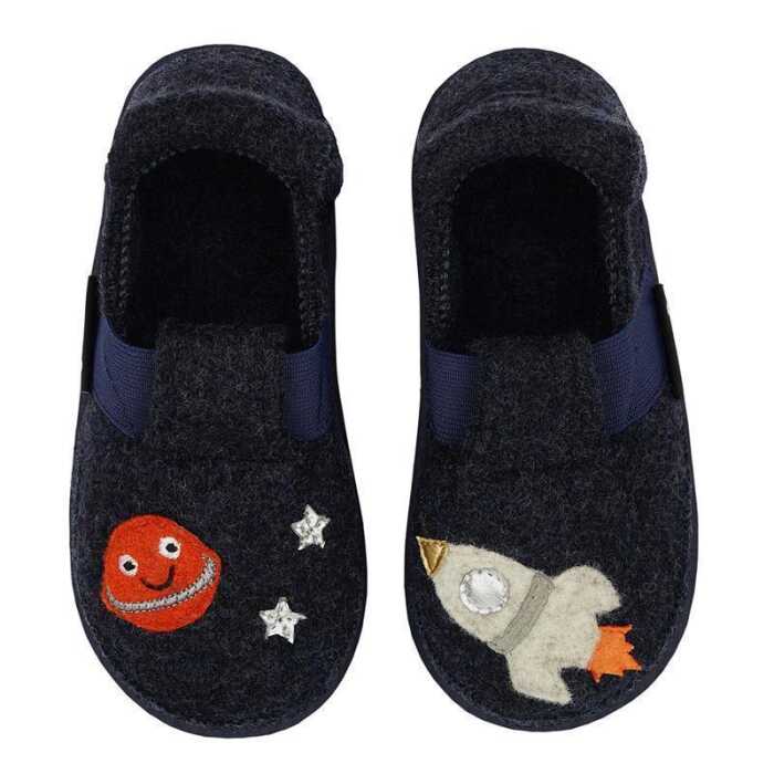 Nanga Rocket Boy 2.0 blau Slipper 100% Schurwolle