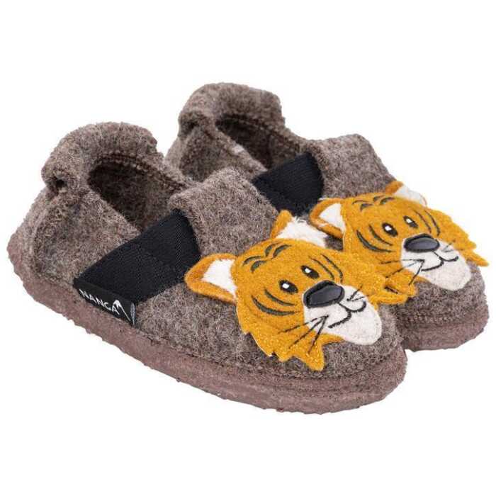 Nanga Roar Tiger Slipper Kinder Hausschuh aus Schurwolle