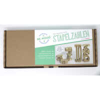 Wissner Stapelzahlen 34tlg RE-Wood Lernspielset Natur