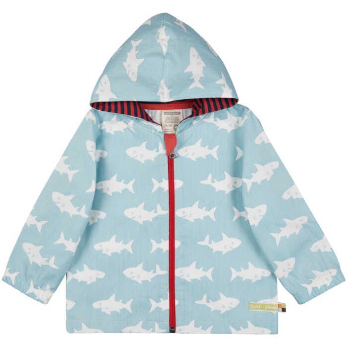 Loud+Proud Outdoorjacke Hai 122/128 Lagoon 100% Baumwolle (kbA)