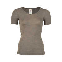 Engel Damen kurzarm Shirt aus Wolle kbT/Seide