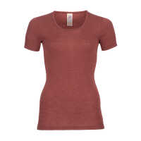 Engel Damen kurzarm Shirt aus Wolle kbT/Seide
