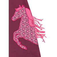 Enfant Terrible Sweatkleid Pferdeapplikation 86/92 bordeaux