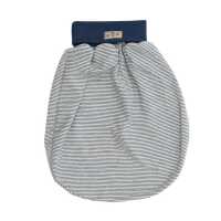 Lilano Baby Wickelsack mit Nabelbund marine aus Wolle/Seide