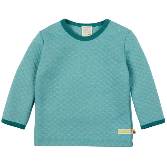 loud + proud Langarm Shirt Padded Knit Biobaumwolle