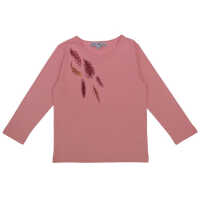 Enfant Terrible Shirt mit Federstickerei