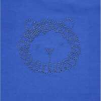 Enfant Terrible Baby T-Shirt mit Löwenstickerei  himmelblau