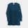 obf Tunika Kleid Langarm Bio-Merino Farbenspiel Petrolblau, 21043
