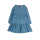 Frugi Fleur Tiered Dress, Chambray Floral