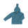 Puri Hoodie Jacke 2 Knöpfe Biobaumwolle mit Schurwolle