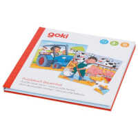 Goki Puzzlebuch Bauernhof 2 x 20 Teile magnetisch ab 3 Jahre
