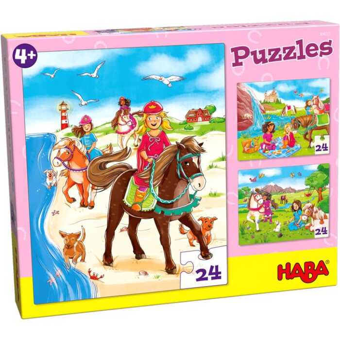 Haba Puzzles Pferdefreundinnen 4+