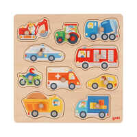 Goki Hintergrundbildpuzzle Fahrzeuge 57391 1+ Holz